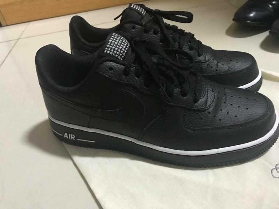 air force 1 black with stars