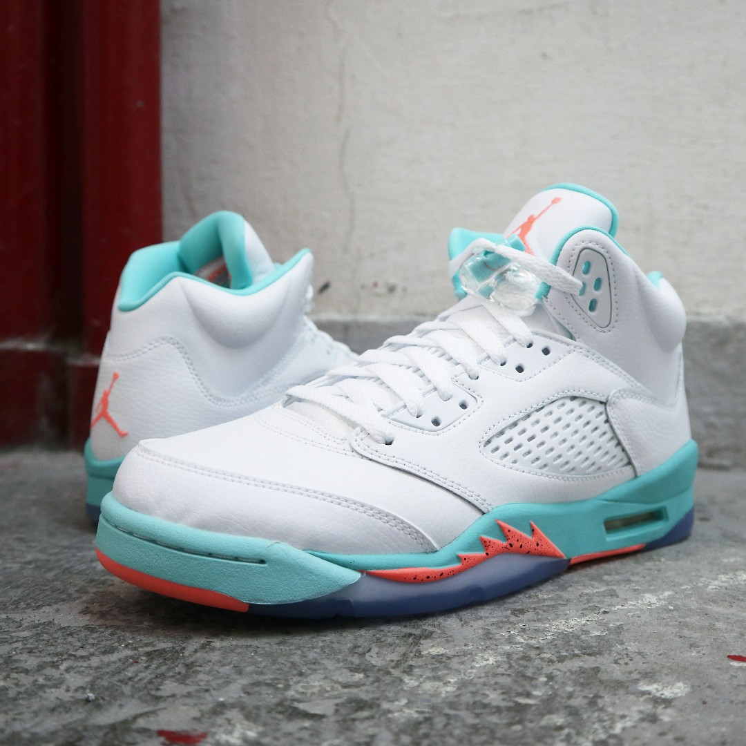 retro 5 light aqua