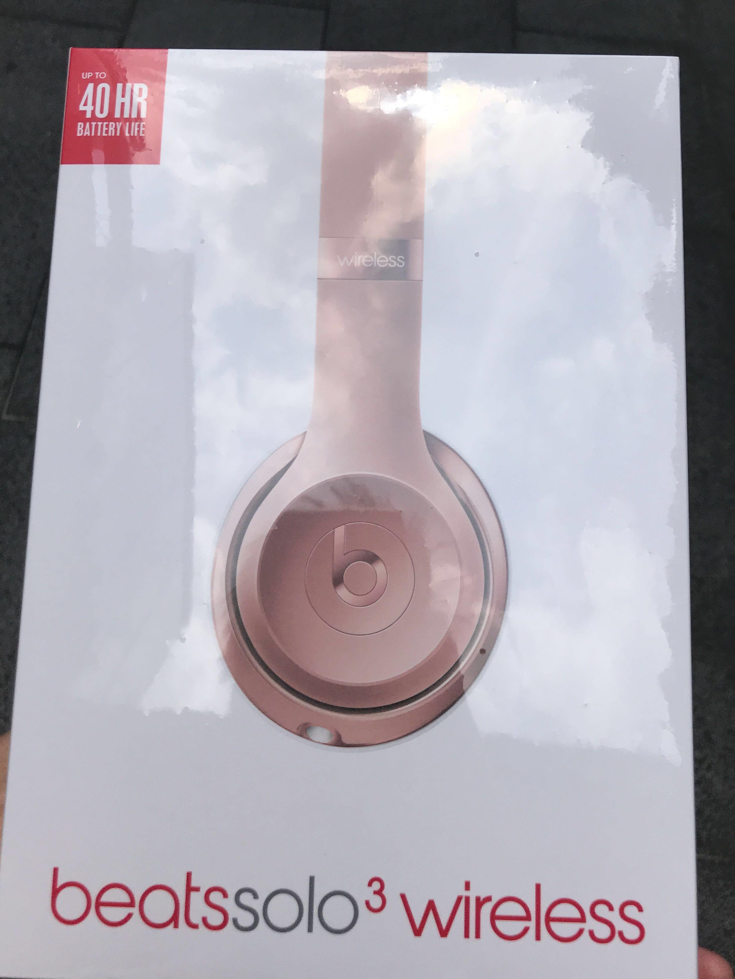 Beats Solo3 Wireless Headphones Rose Gold Bnib Electronics Audio