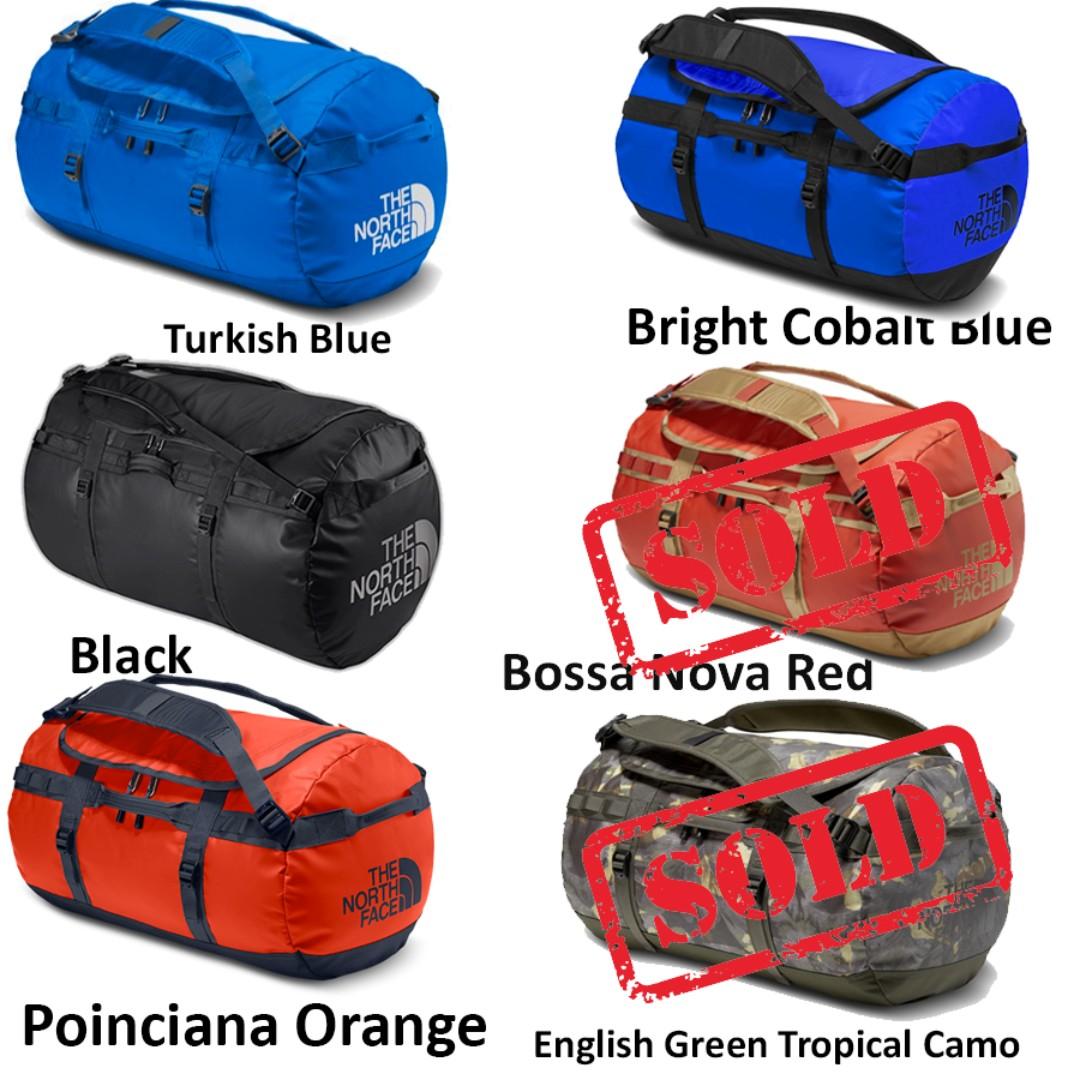 the north face duffel bag sizes
