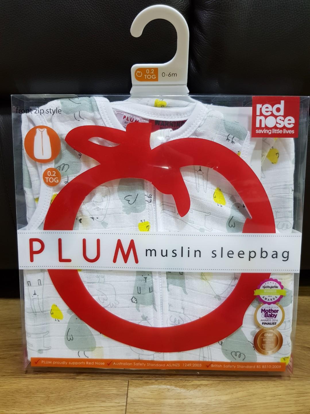 plum muslin sleeping bag
