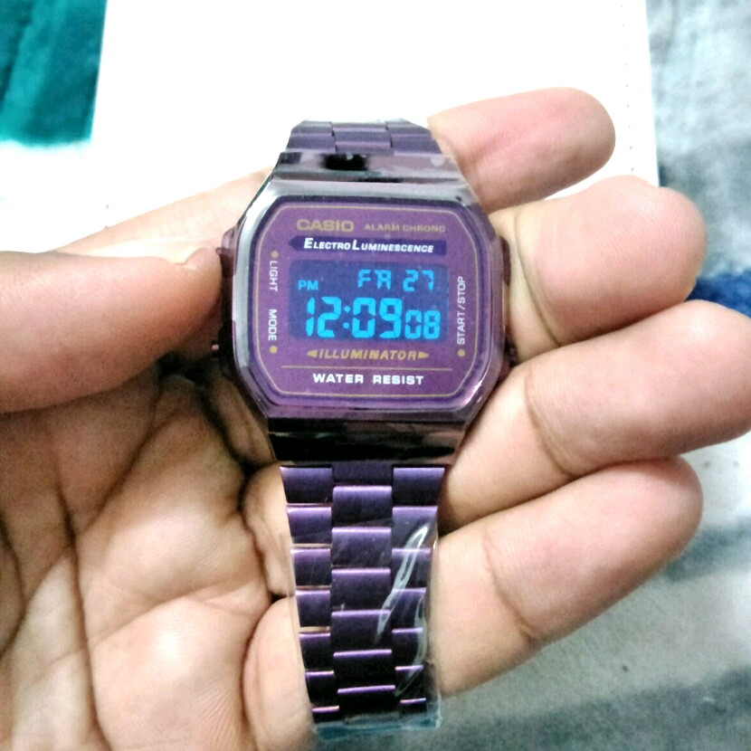 Casio Viral Blue Purple Men s Fashion Watches Accessories