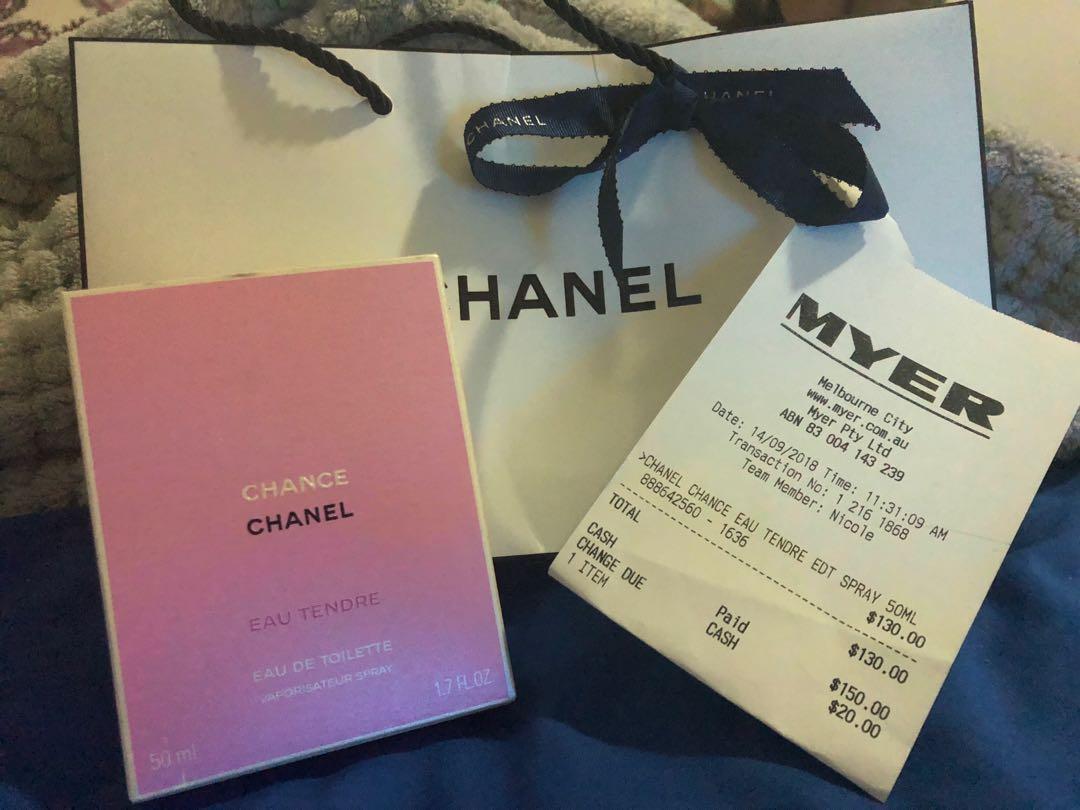 chanel chance eau tendre myer