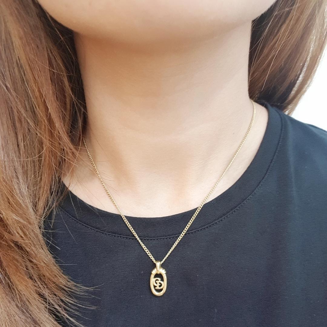 Christian dior gold chain store