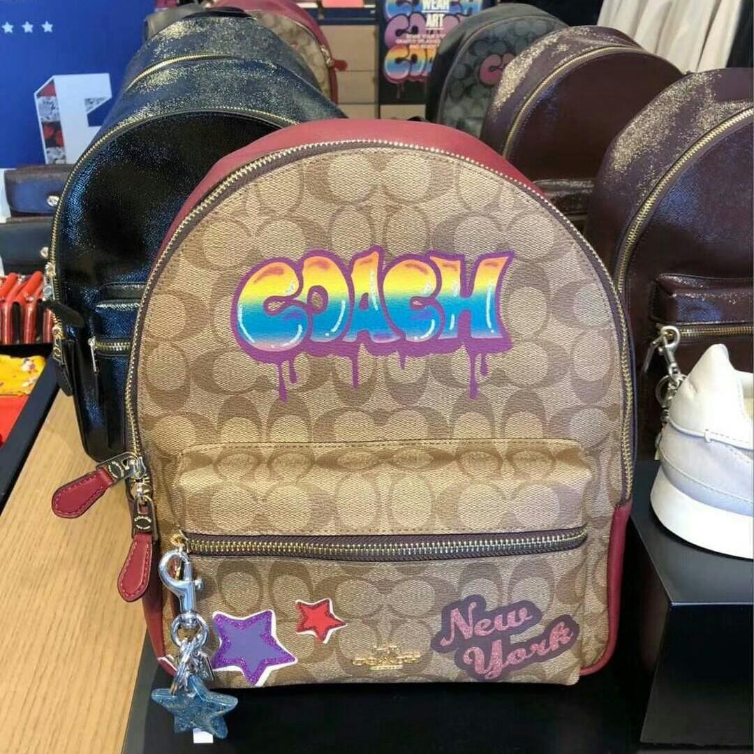 coach graffiti backpack