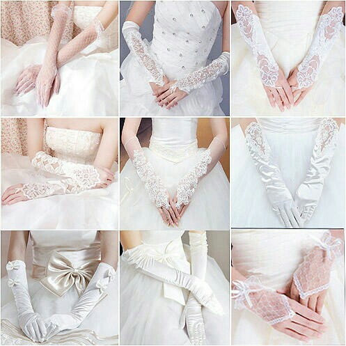 long wedding gloves