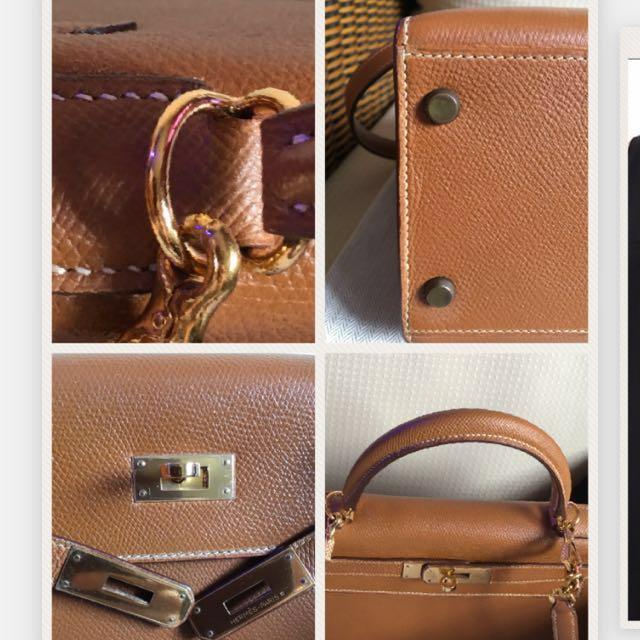 HERMES KELLY SELLIER 28 NATURAL SABLE FJORD, Luxury, Bags & Wallets on  Carousell