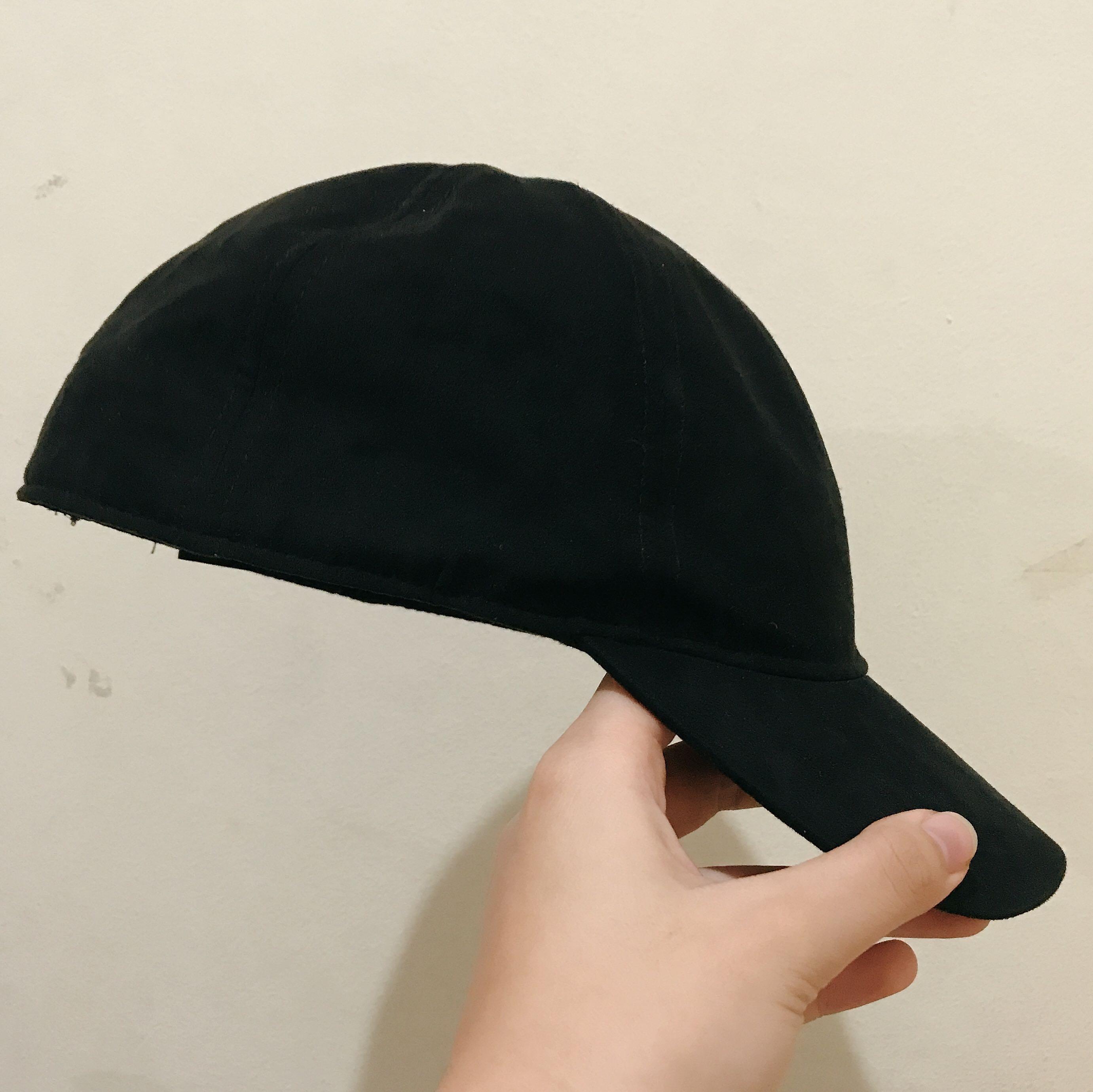 H\u0026M : Baseball Cap Velvet Black, Fesyen 