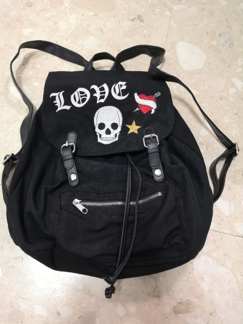 black string backpack