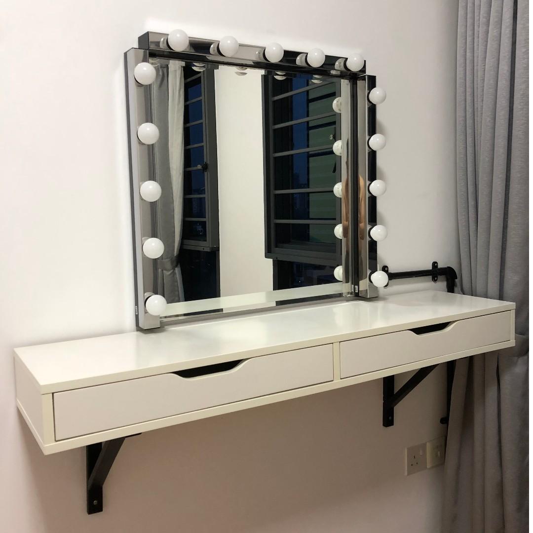 IKEA dressing table (cabaret style) with lights combination, Furniture