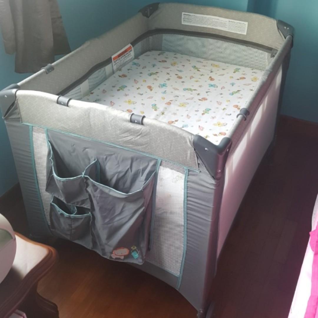 Ingenuity Baby Travel Cot, Babies & Kids, Baby Nursery & Kids Furniture