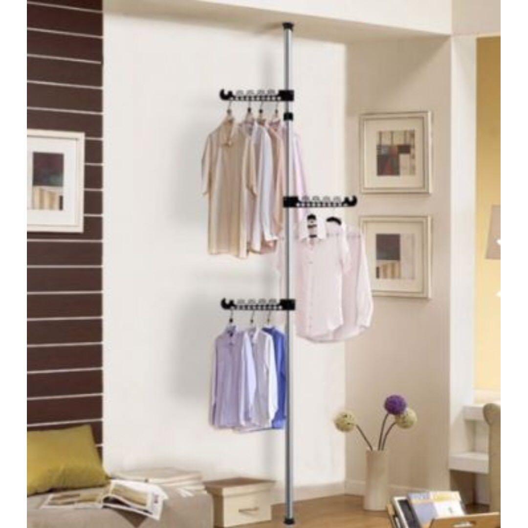 Instock 3 Ex Closet Hanger Pole With Extensions Furniture