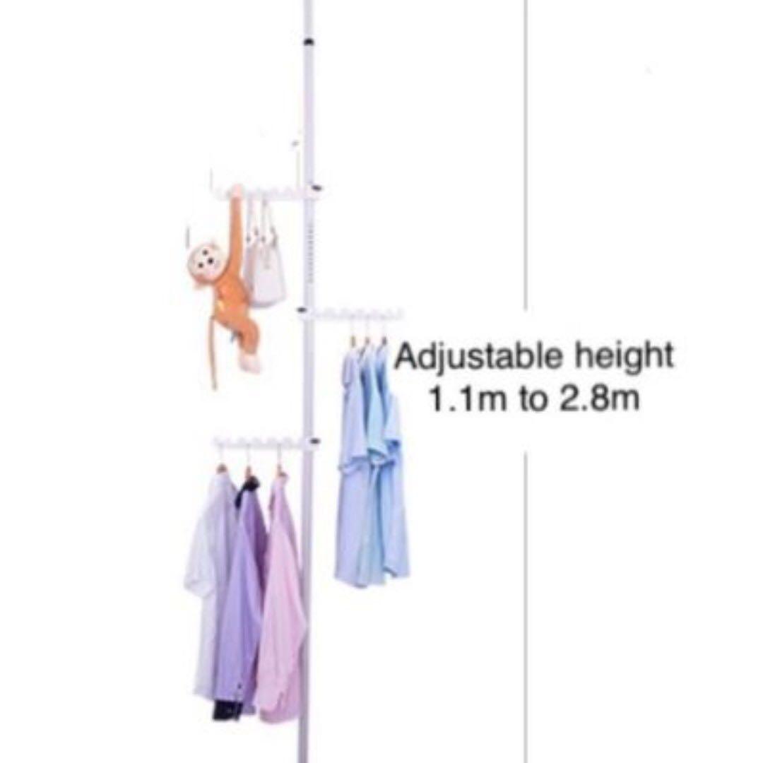 Instock 3 Ex Closet Hanger Pole With Extensions Furniture