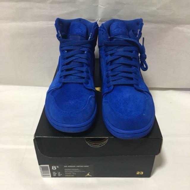 Air jordan discount 1 blue suede