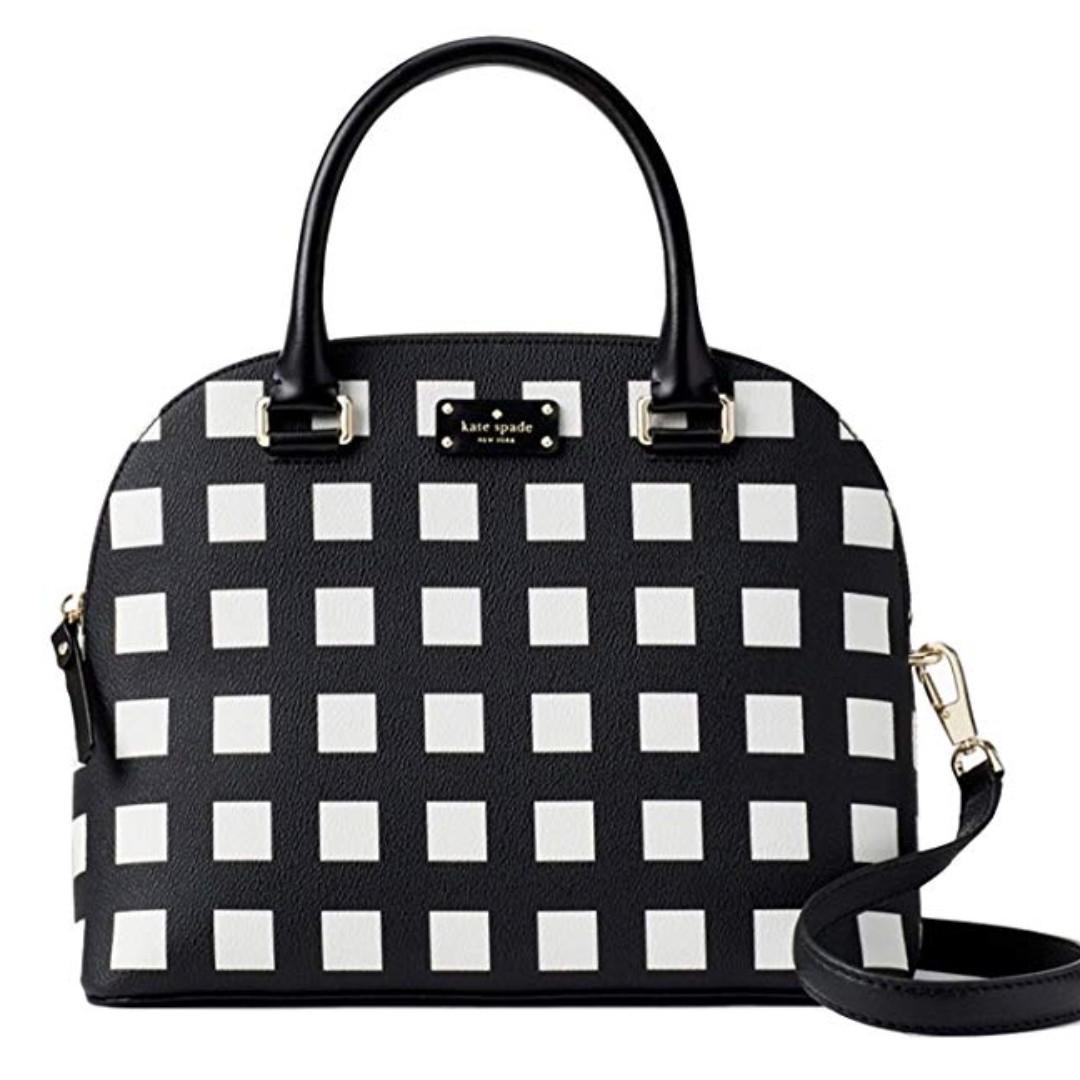 Kate Spade checkered New York Carli Grove Street Printed Handbag in Popartcheck
