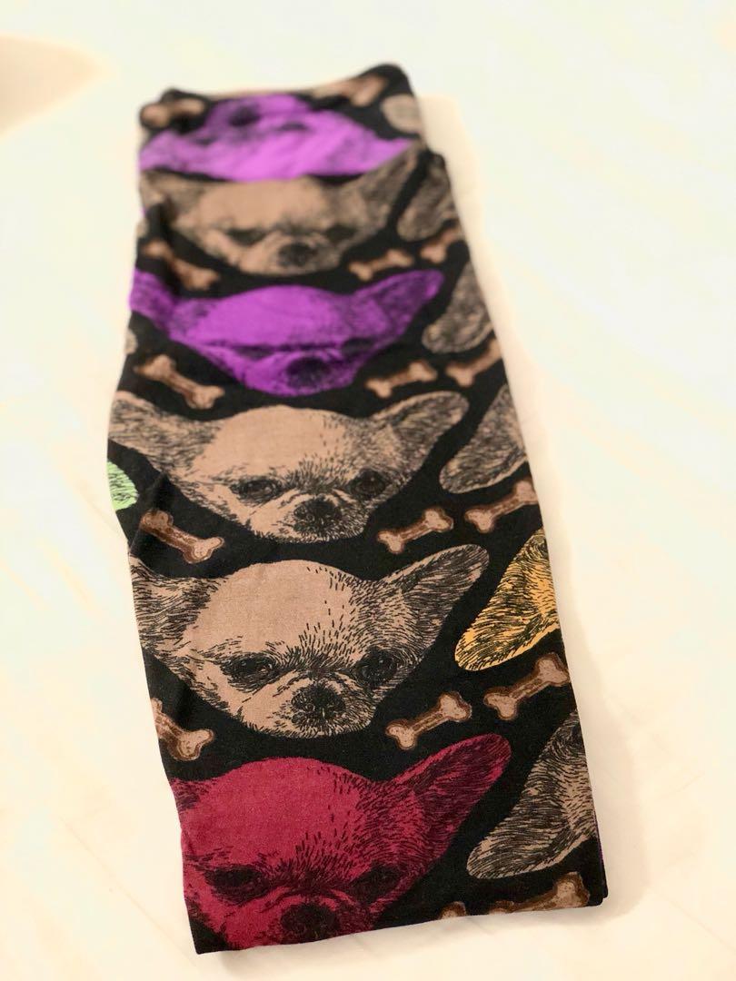 LLR Lularoe OS leggings Chihuahua