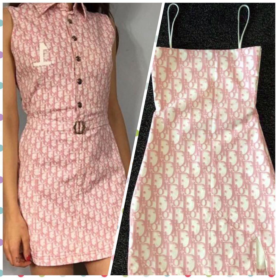 SOLD Christian Dior pink monogram Luxury Apparel on Carousell