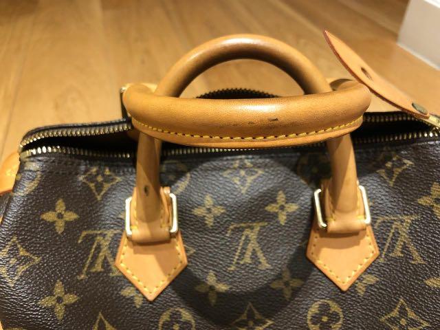 USED Louis Vuitton Monogram Dentelle Speedy 30 Silver - MyDesignerly