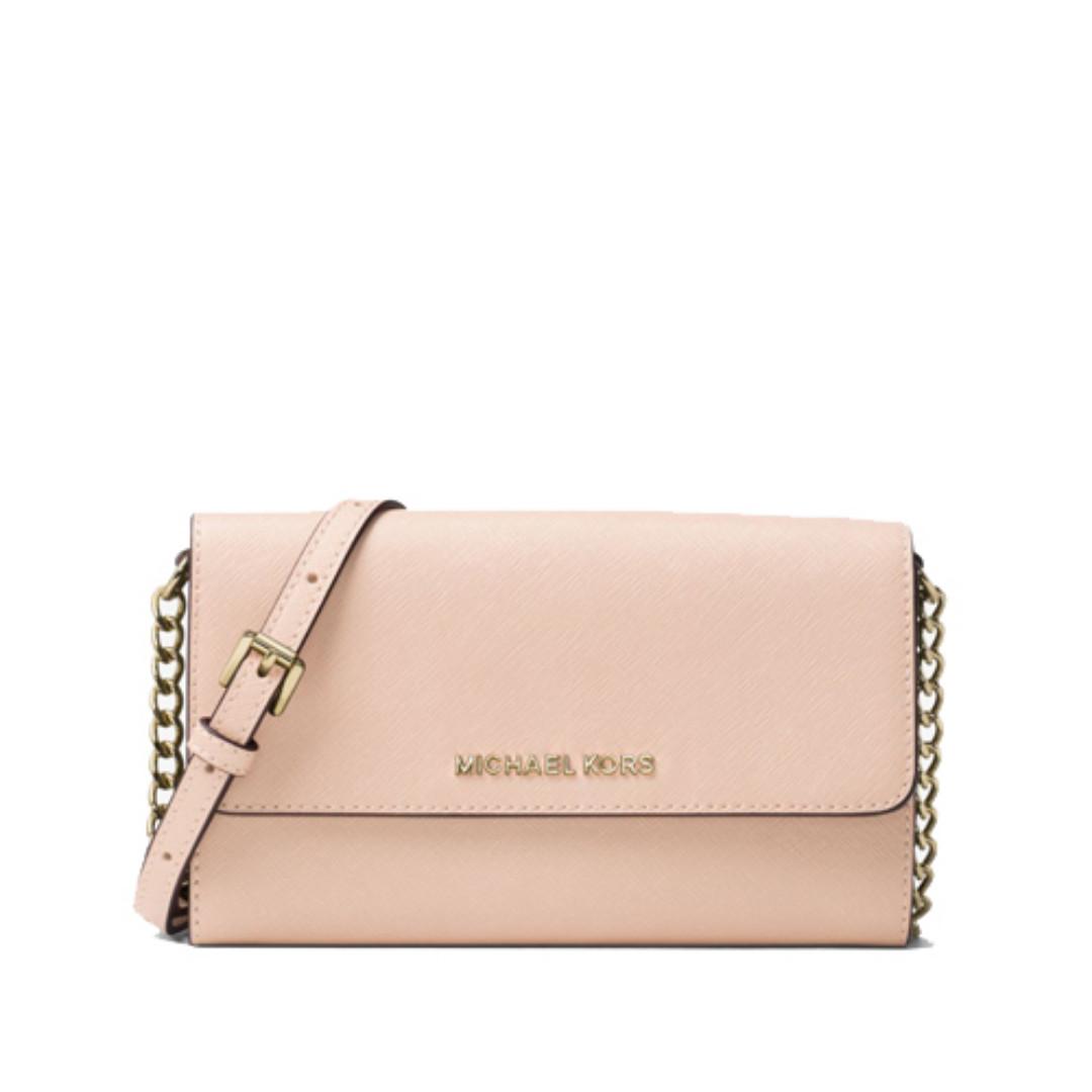 Michael Kors LG EW Crossbody Bag - Soft Pink