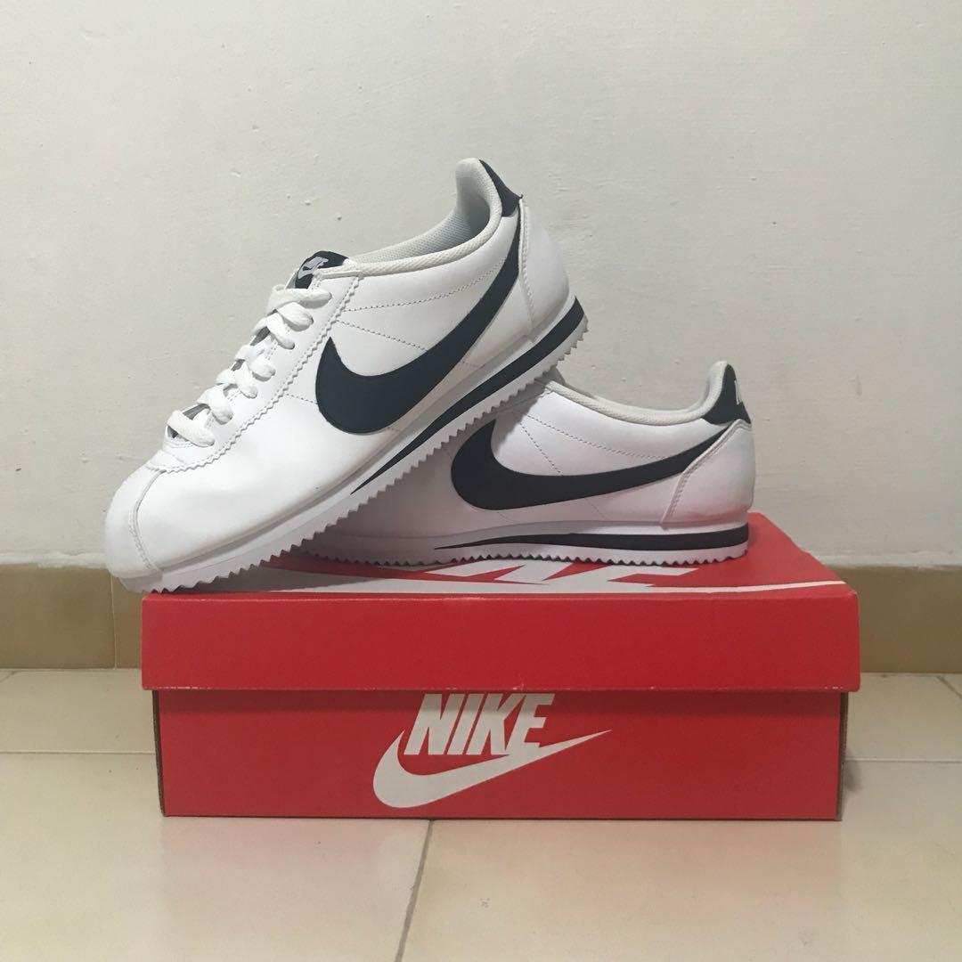 nike cortez leather trainers