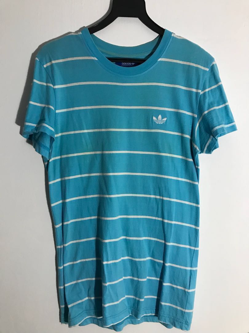 cyan Adidas Shirt Women's Tee Original Clothes Baby Blue Fashion wtqaF1