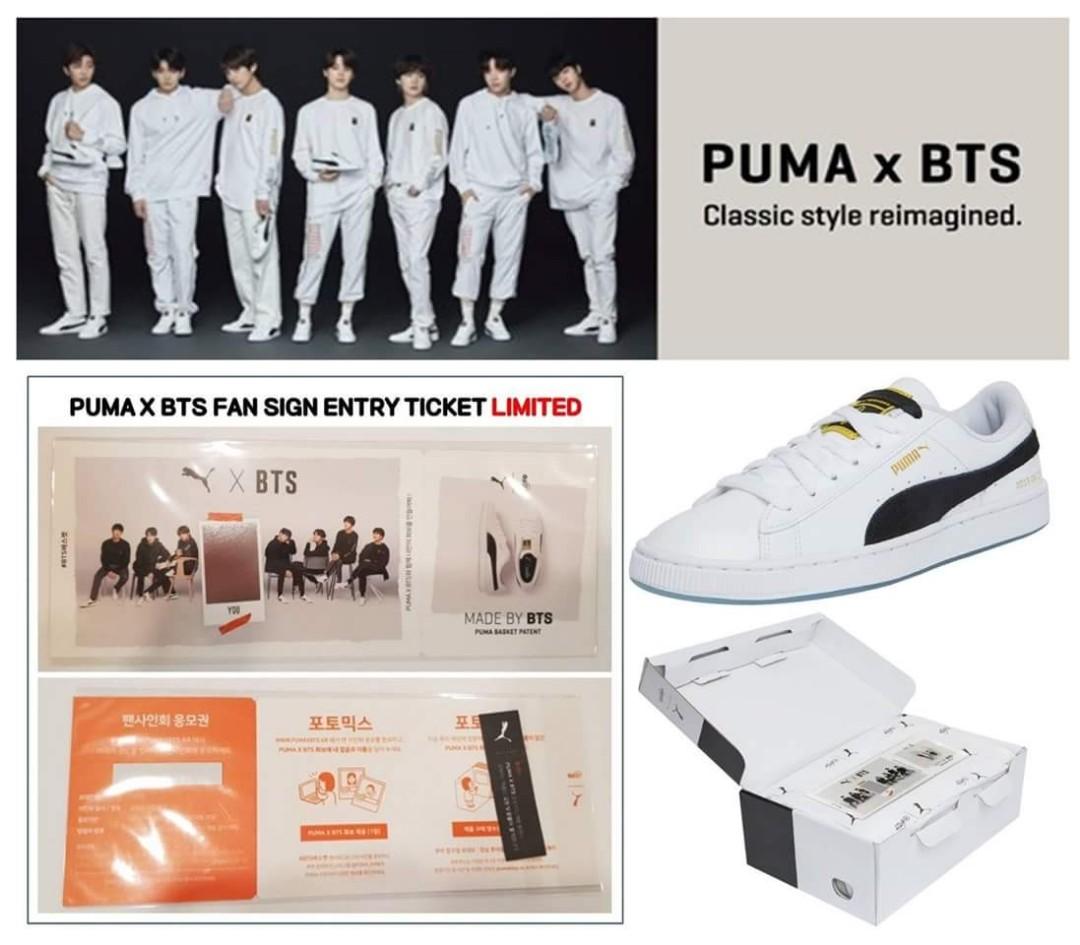 Parcial Entretenimiento Jugando ajedrez Puma X BTS - Basket Patent, Men's Fashion, Footwear, Sneakers on Carousell