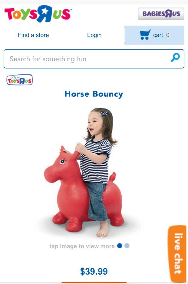 Bouncy horse toys r us on sale