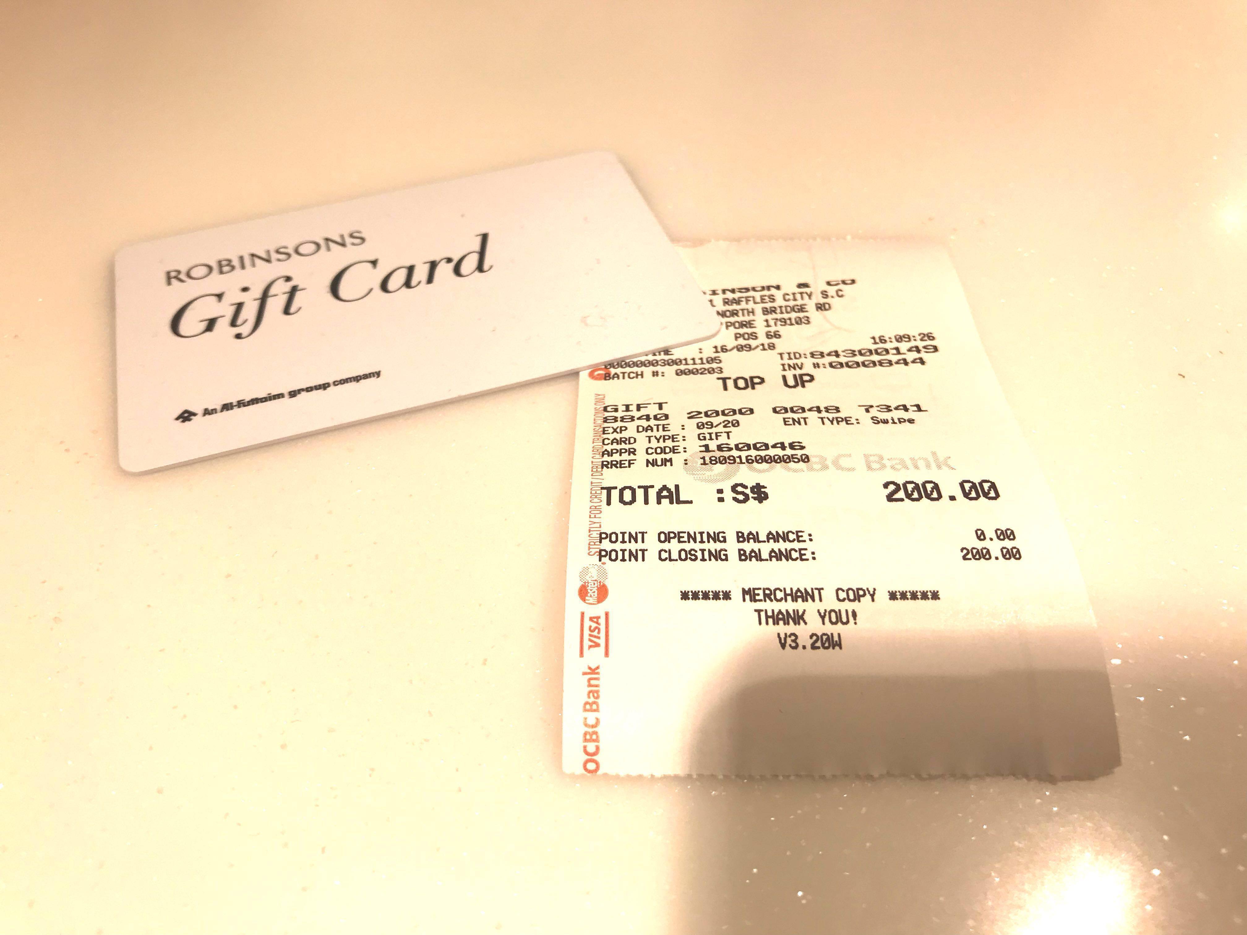 Robinsons Gift Card Vouchers Entertainment Gift Cards Vouchers On Carousell