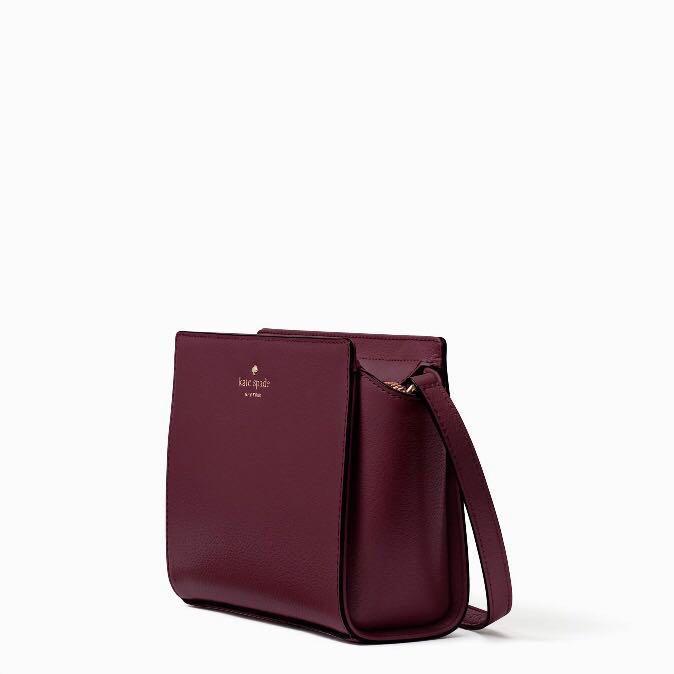 SALE Kate Spade Grand Street Hayden Crossbody Slingbag Deep Plum Purple Wine Maroon Women s Fashion Bags Wallets Cross body Bags on Carousell