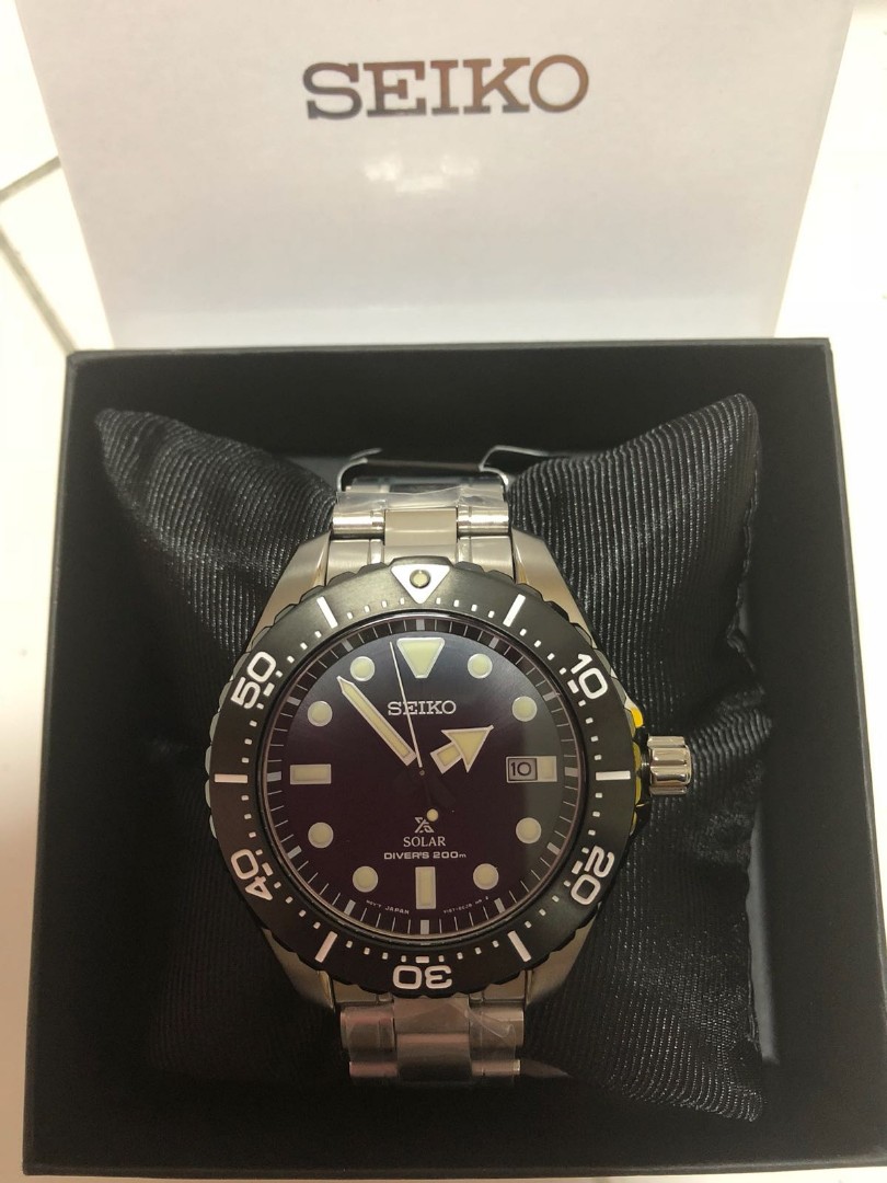 Seiko Titanium Solar Black SBDJ013 Luxury Watches on Carousell