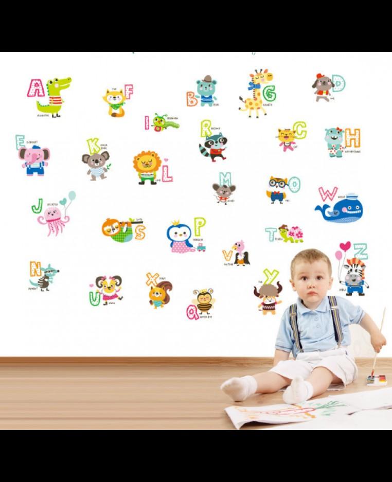 Sticker Dinding Karakter Motif Abjad Untuk Anak Looking For