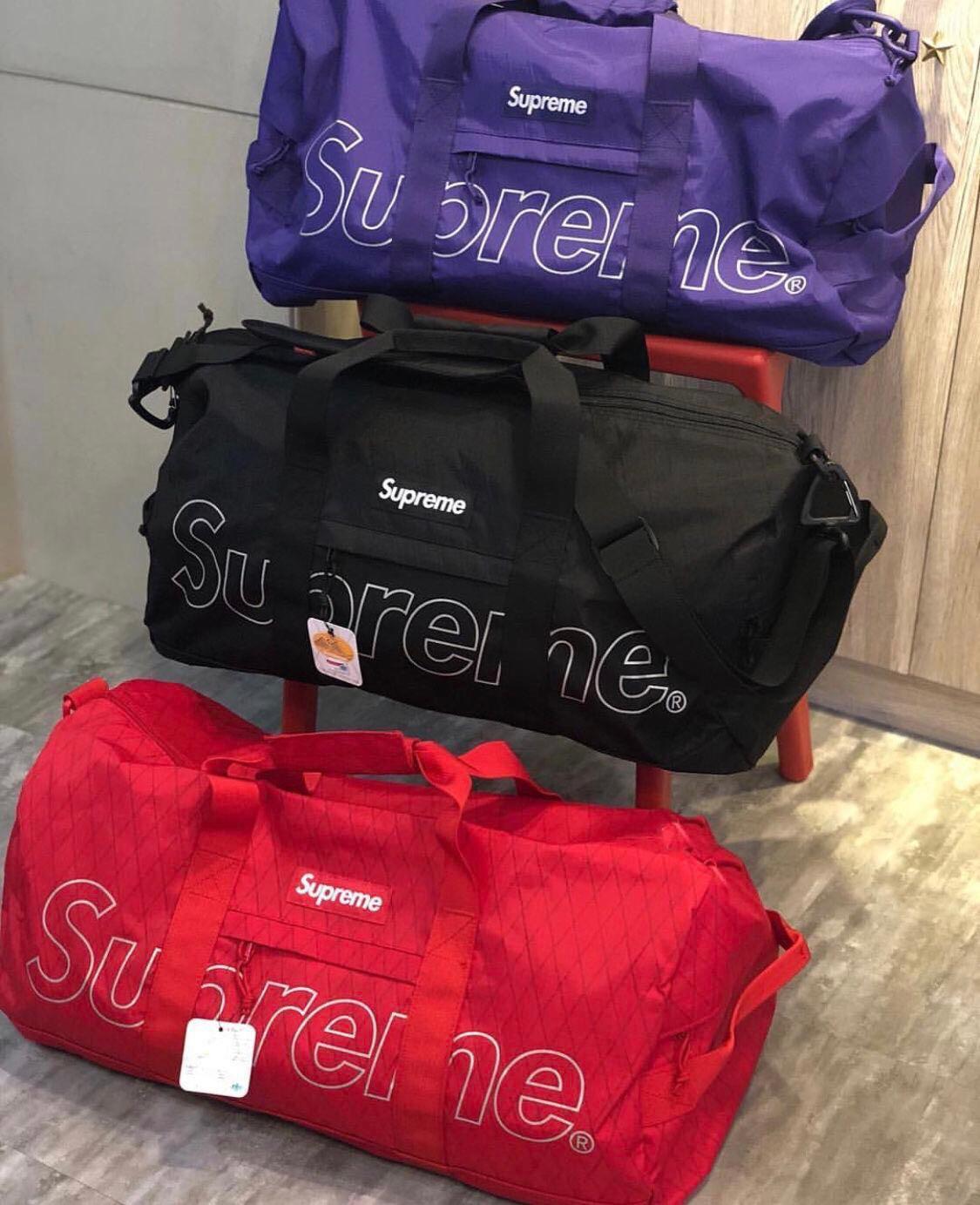 supreme duffle bag fw18