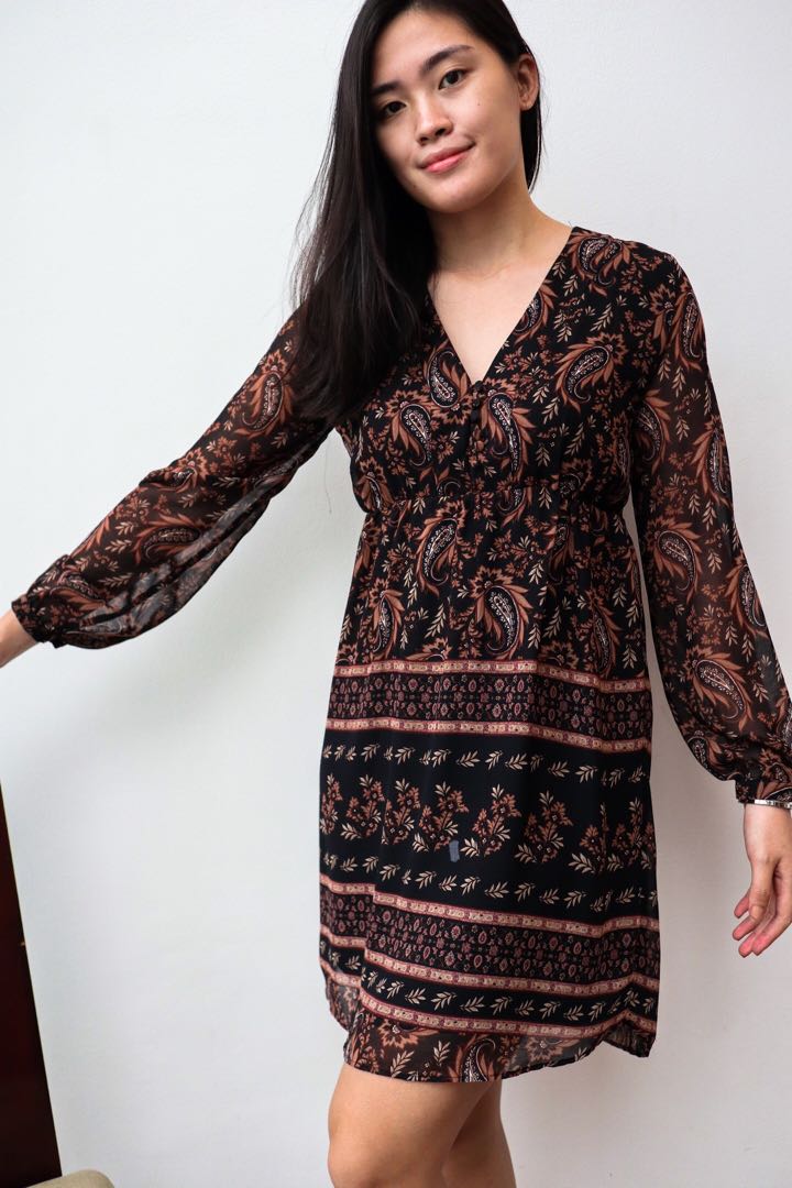 mango paisley dress