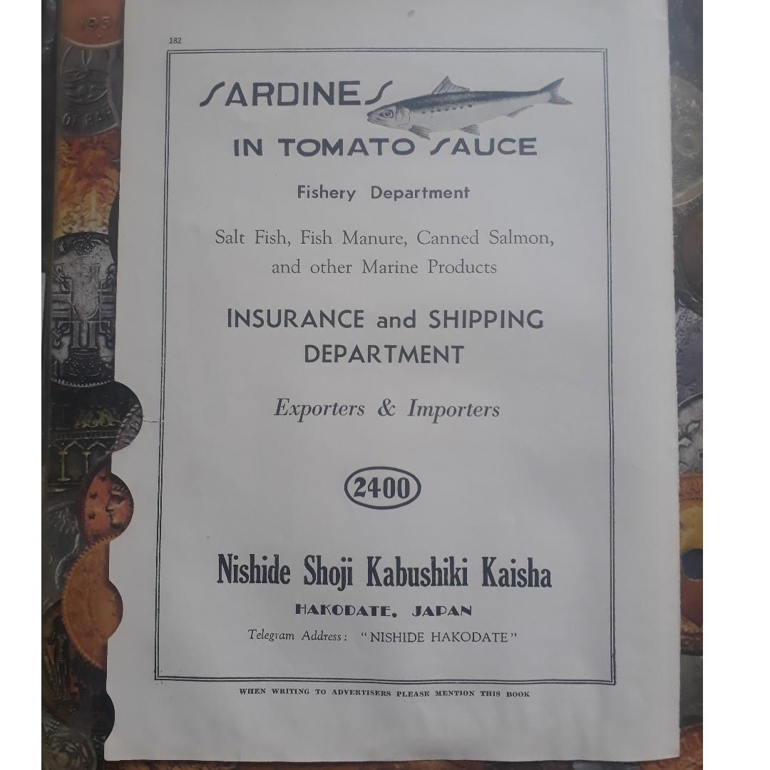 Vintage Advertisement Collectible C 1930 Sardine In Tomato Sauce Fishery Salt Fish Fish Manure Canned Salmon Nishide Shaoji Kabushiki Kaisha Japan Nk07 Vintage Collectibles Vintage Collectibles On Carousell How to make botw salmon meuniere *perfect for first date. carousell