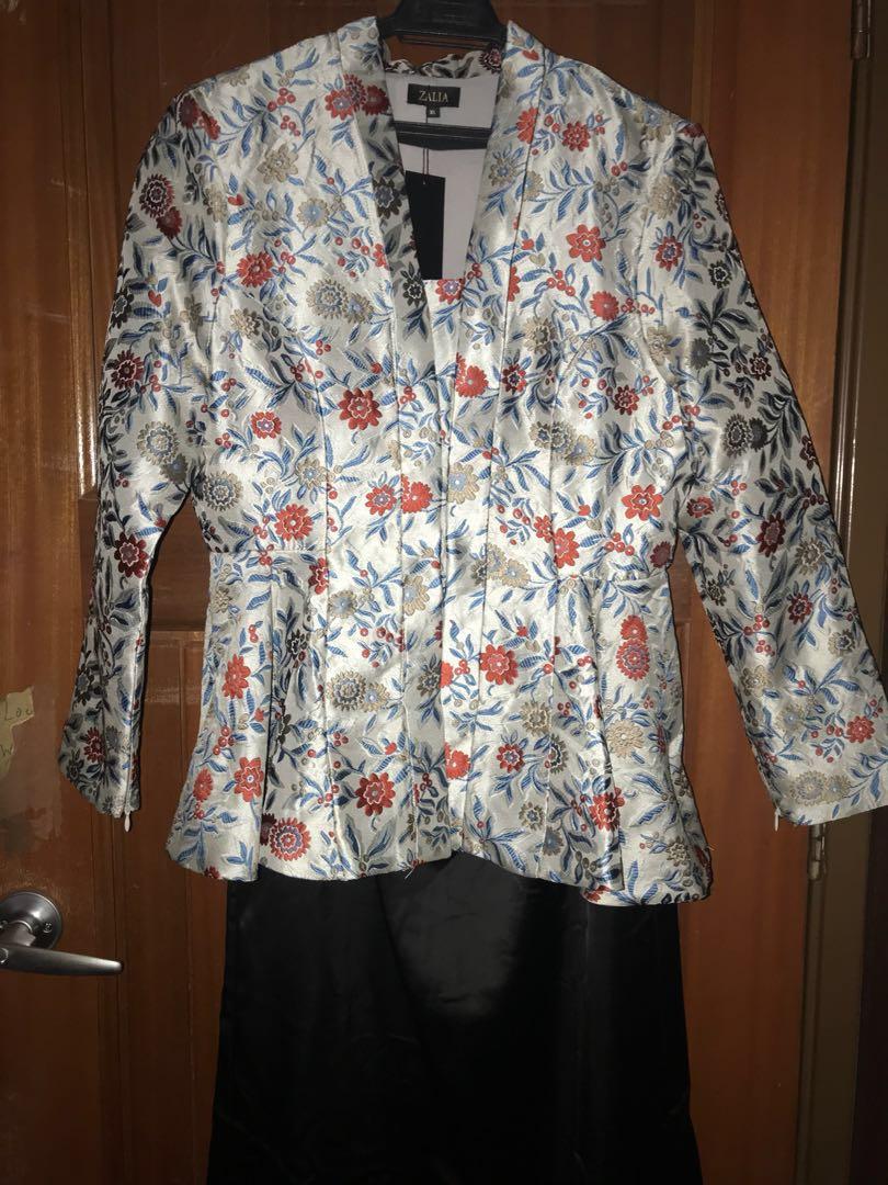 Zalia jacquard shop peplum kebaya