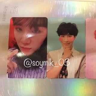WTT BTS LOVE YOURSELF ANSWER 結 PHOTOCARDS