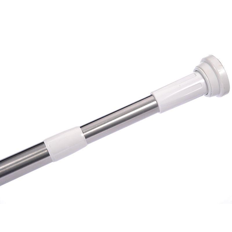 5pcs Shower Curtain Extending Telescopic Rod Spring Tension Bath