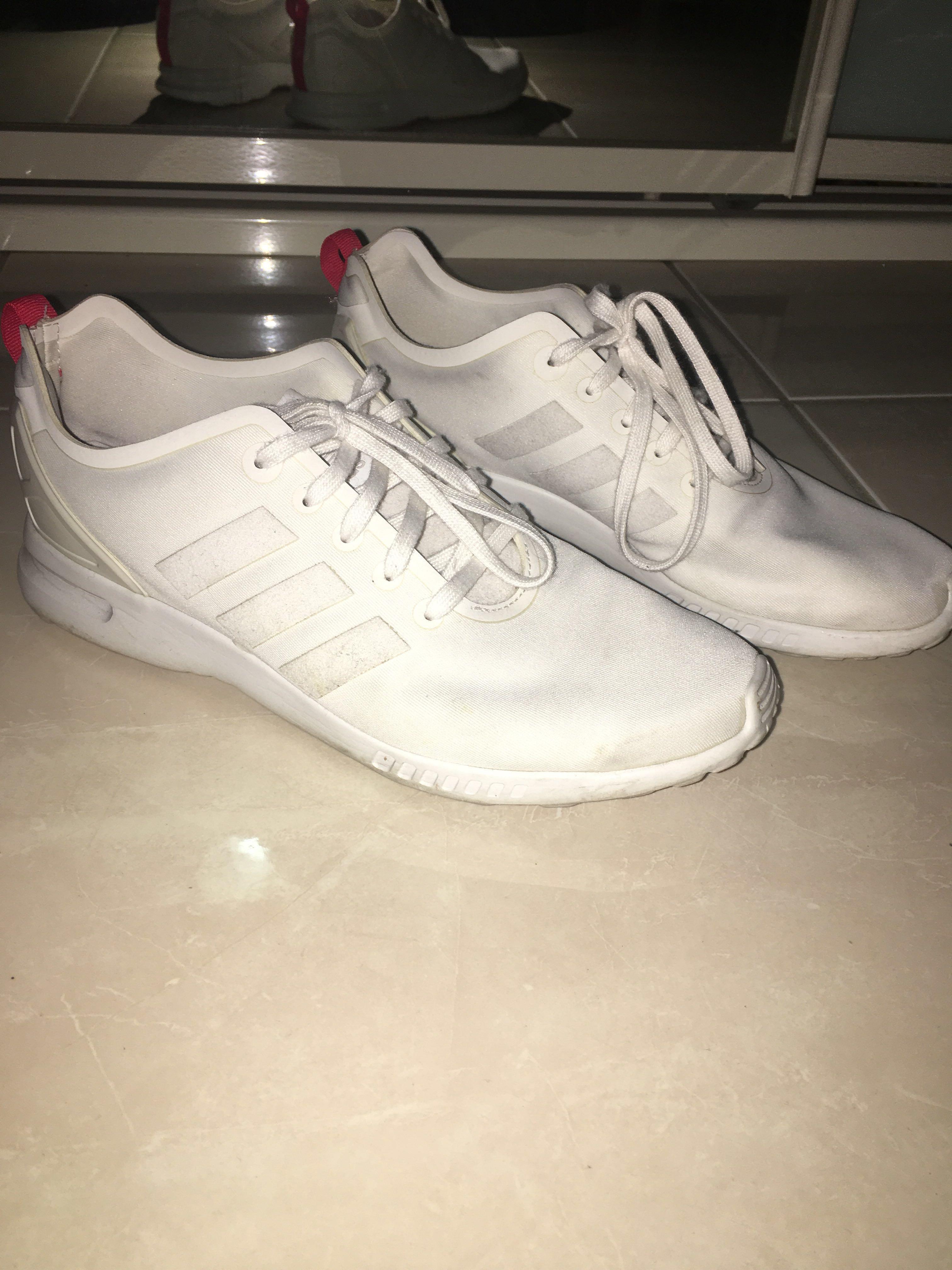 Adidas flux white red stripe