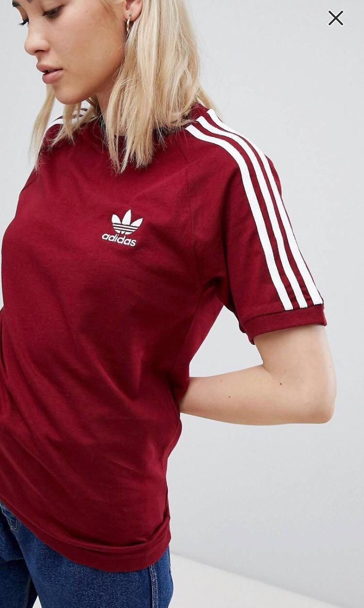 Adidas Originals Women 3 stripe Tshirt 