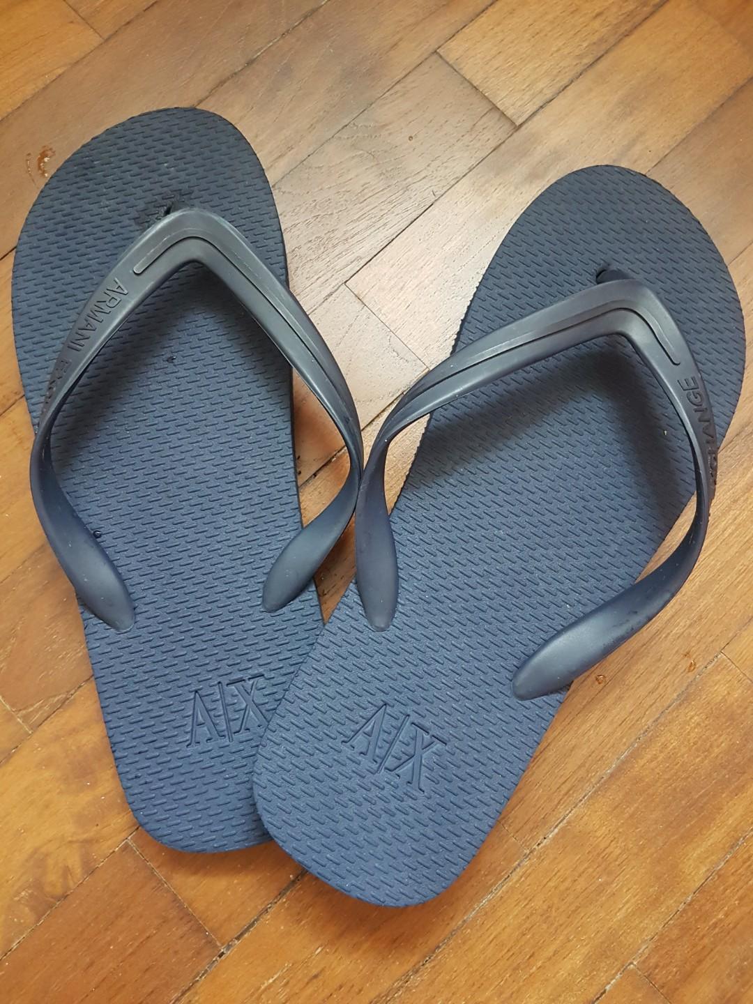 armani exchange slipper