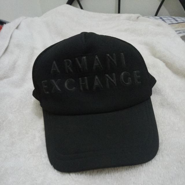 armani exchange cap black