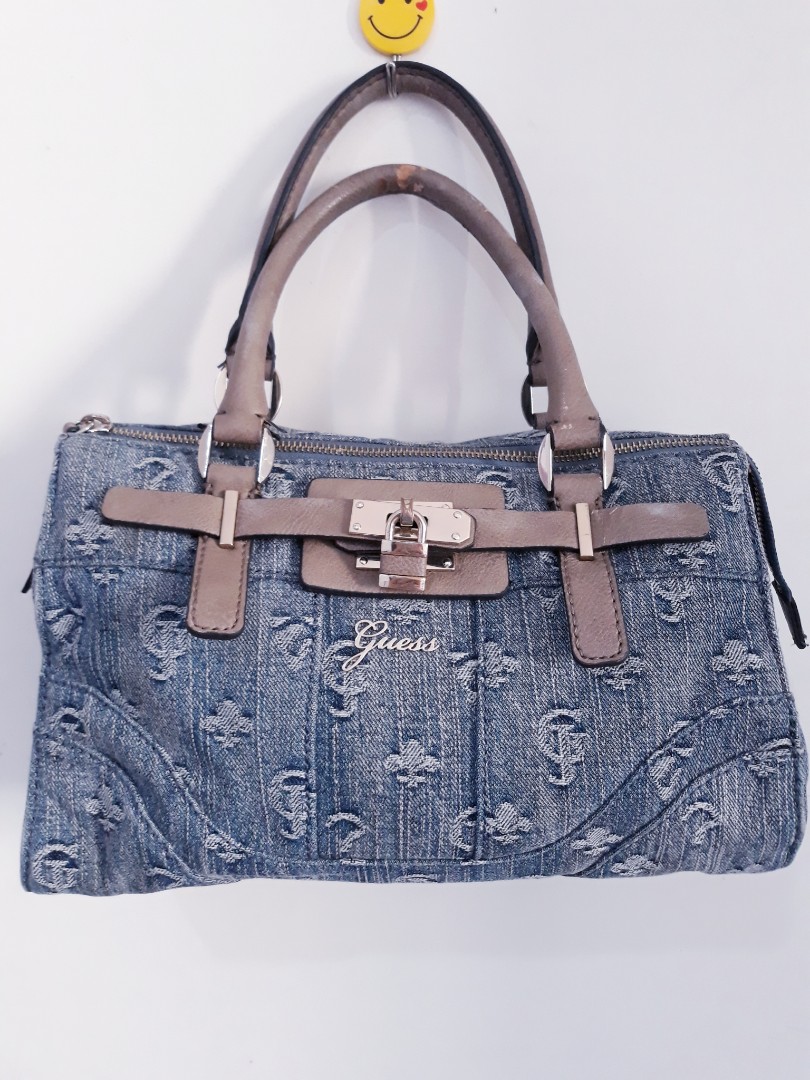 Authentic Guess Denim Handbag Women S Fashion Bags Wallets On Authentic Guess Denim Handbag Women S Fashion Bags Wallets On Carou