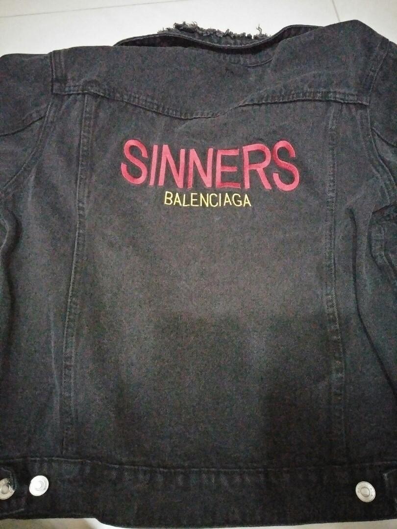 Sinners balenciaga denim best sale jacket