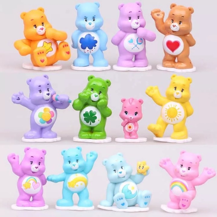 Carebear Figurines 12pcs Set Cake Topper Toys Games Bricks
