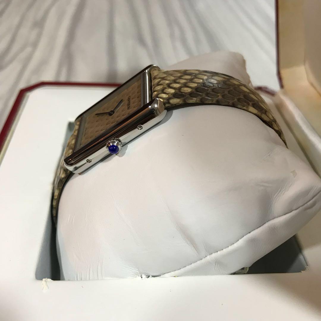 Cartier Tank Solo - Rare Boutique Exclusive Special Edition Python ...