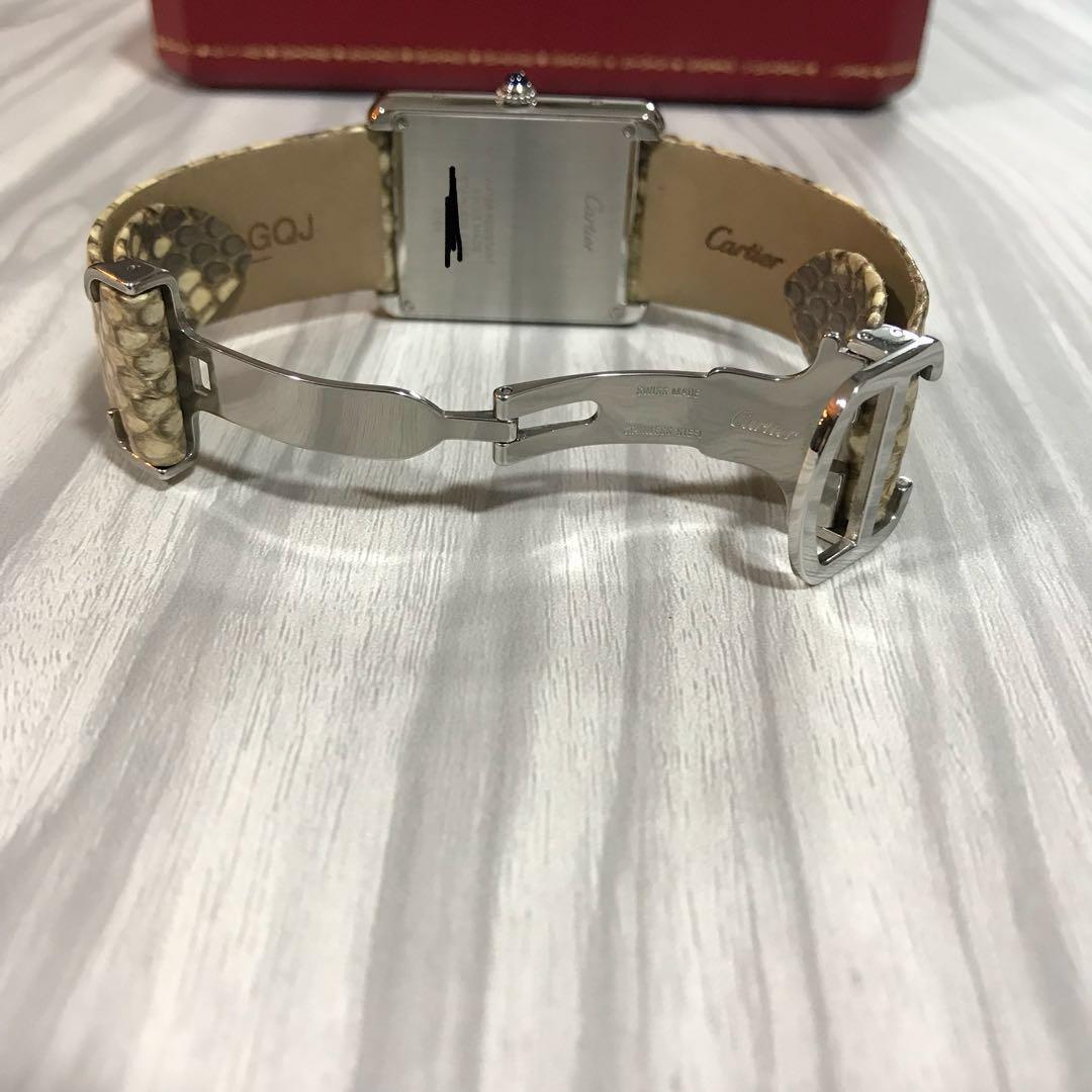 Cartier Tank Solo - Rare Boutique Exclusive Special Edition Python ...
