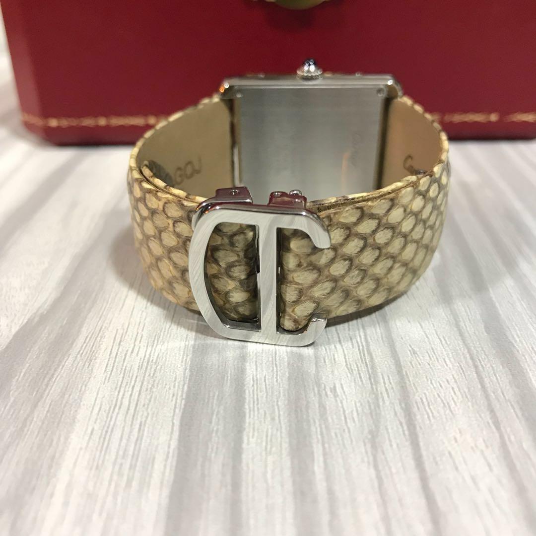 Cartier Tank Solo - Rare Boutique Exclusive Special Edition Python ...