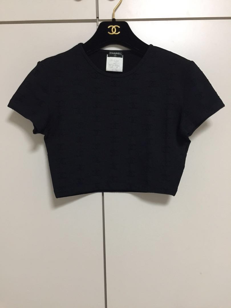 CHANEL PreOwned 1995 CC Cropped Top  Farfetch