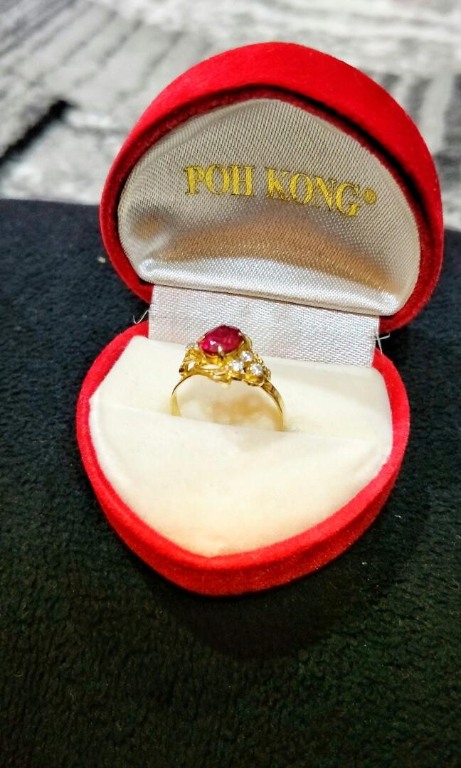 CINCIN PERMATA EMAS 750, Women's Fashion, Jewellery on Carousell
