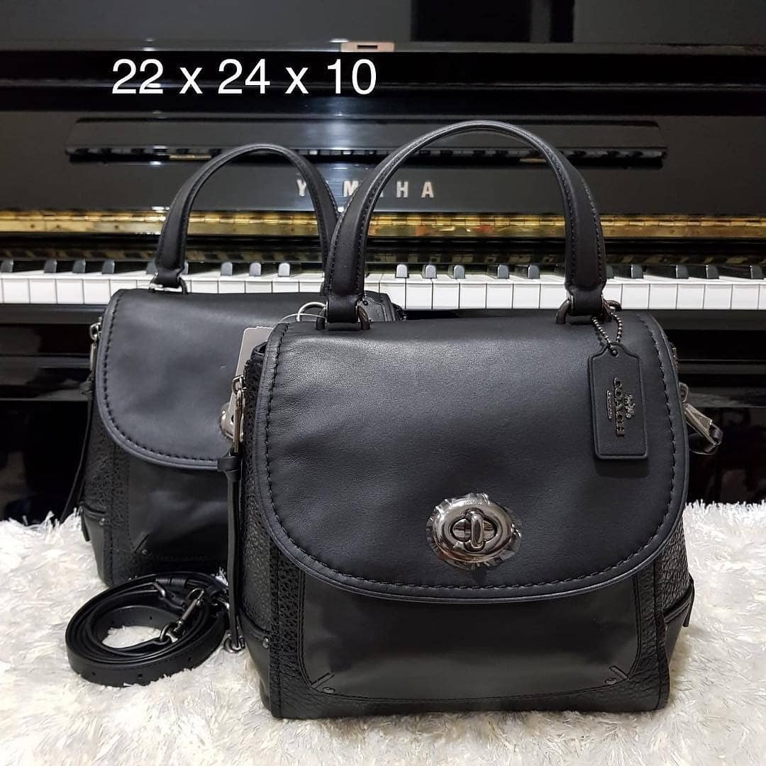 Coach Faye Backpack Crossbody F30525 BLACK Barang Mewah Tas Dompet di Carousell